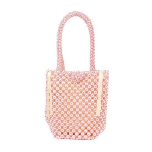 Acrylic & Polyester Easy Matching Handbag pink PC