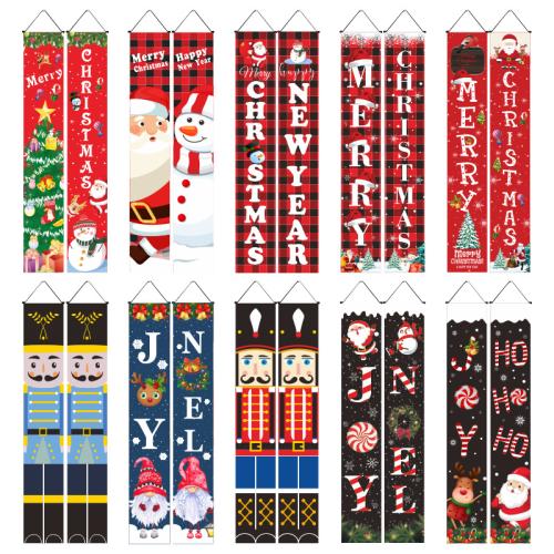 Tissus en polyester Cintre de porte de Noël couleur et motif différents pour le choix pièce