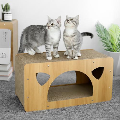 波形紙 & 中密度ファイバーボード 猫スクラッチボード 一つ