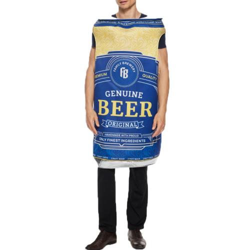 Polyester Men Halloween Cosplay Costume Halloween Design printed blue : PC