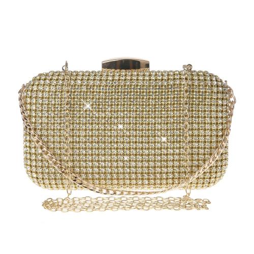 Polyester Easy Matching Clutch Bag with chain & with rhinestone Solid PC