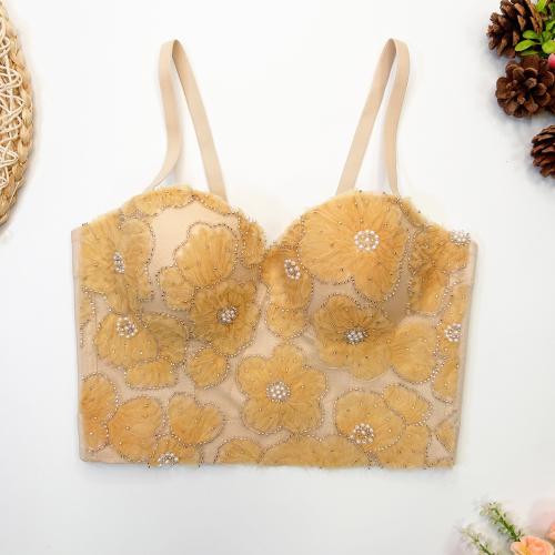 Polyester Camisole midriff-baring & skinny floral PC