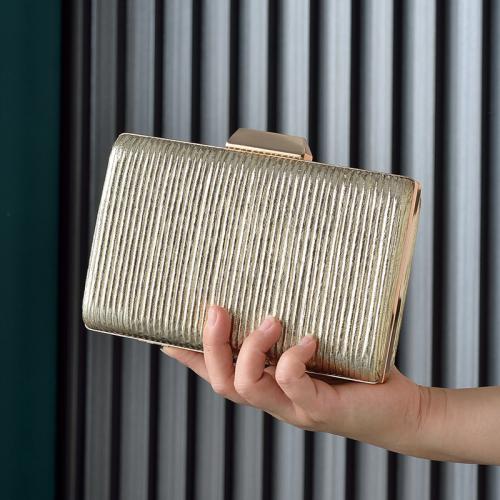 Metal & PU Leather hard-surface & Easy Matching Clutch Bag PC