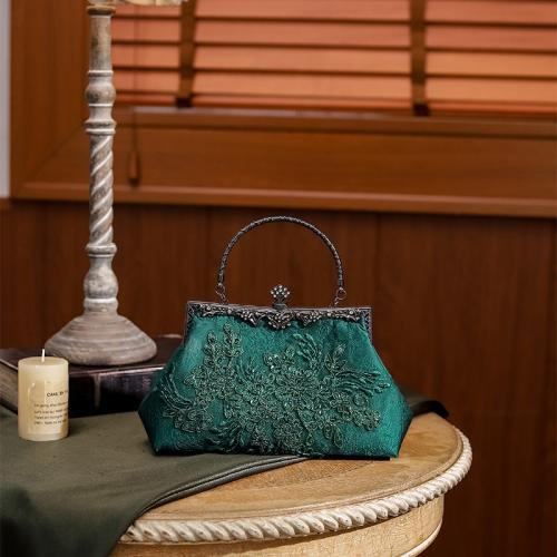 Polyester Box Bag Handbag Solid deep green PC
