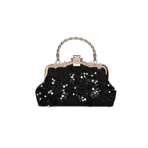Polyester Box Bag Handbag Solid black PC