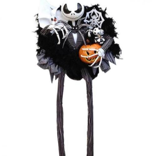 El plastico Garland Adornos, negro, trozo