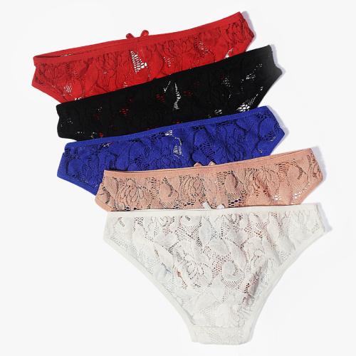 Lace Sexy Thong & breathable Solid PC