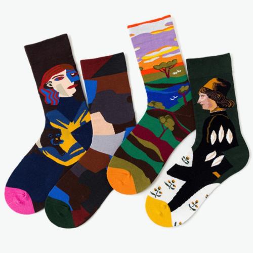 Coton Chaussettes unisexes pour les genoux Imprimé modèle différent pour le choix plus de couleurs pour le choix : Ensemble
