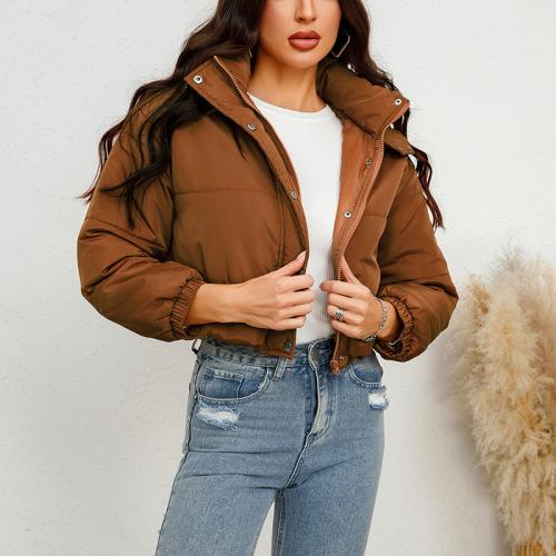 Polyester Women Parkas & thermal Solid PC
