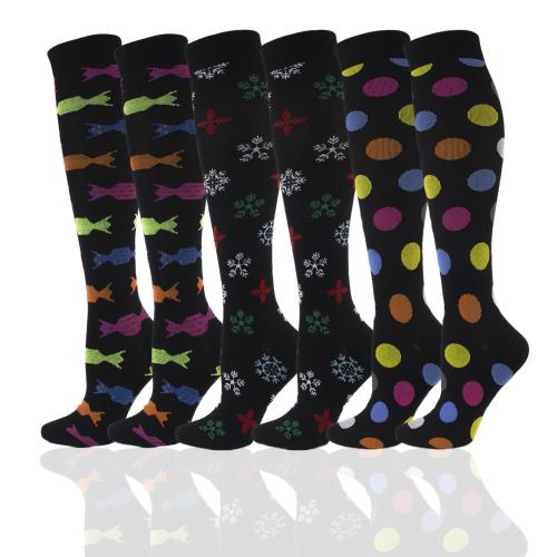 Coton Chaussettes de compression couleur et motif différents pour le choix Paire