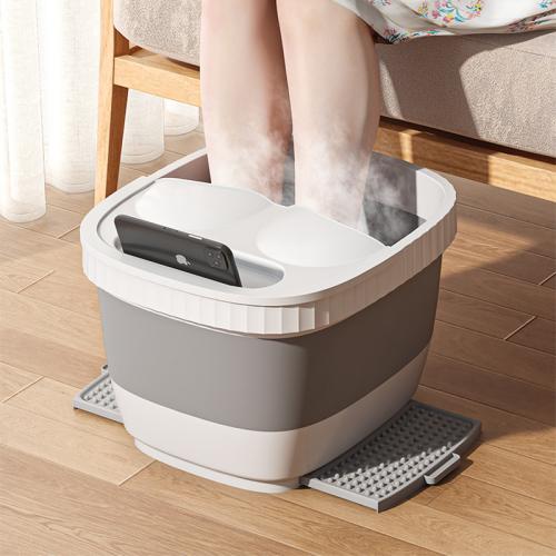 TPE-Thermoplastic Elastomer & Polypropylene-PP foldable Foot SPA Bucket portable & massage PC