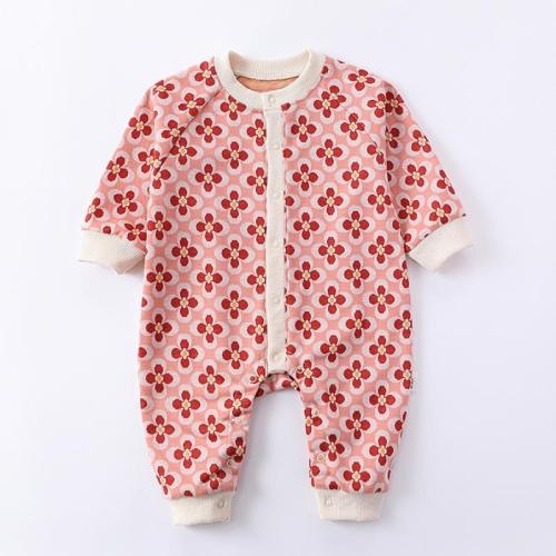 Spandex & Polyester Baby Jumpsuit Cute & unisex printed floral PC