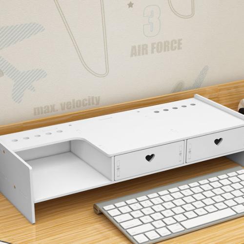 Synthetic Wood Laptop Stand durable white PC
