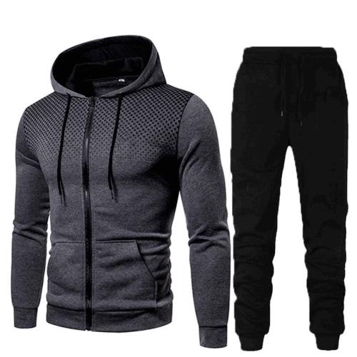 Polyester & Cotton Men Casual Set & two piece Sweatshirt & Pants Solid Set