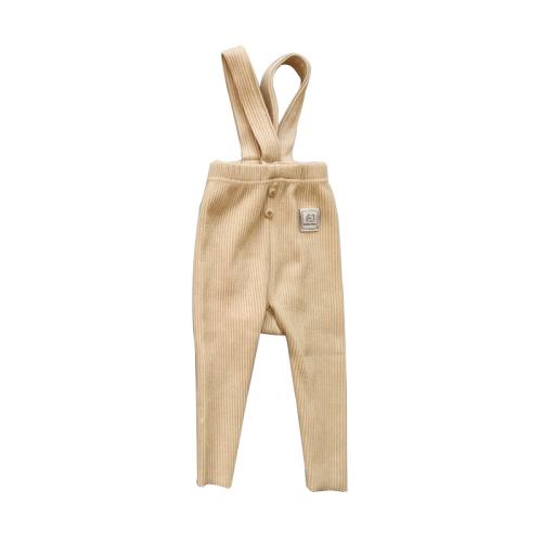 Spandex & Cotton Baby Bib Pants Cute & unisex Solid PC