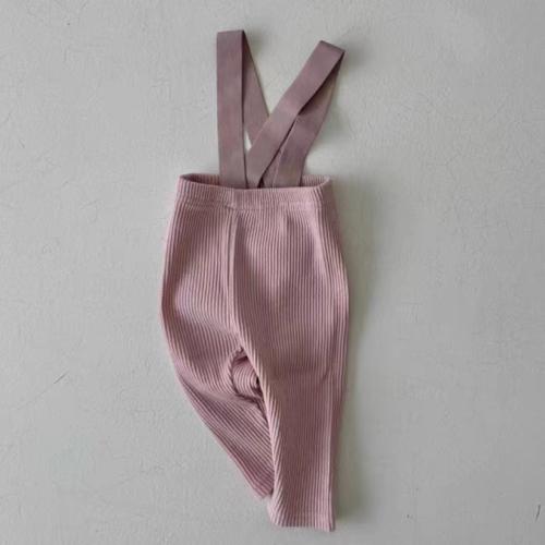 Spandex & Cotton Baby Bib Pants Cute & unisex Solid PC