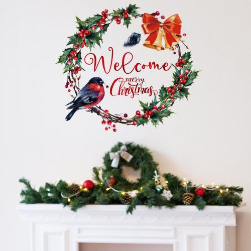 PVC Christmas Wall Stickers waterproof Set