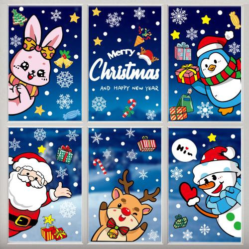 Pvc Autocollants muraux de Noël plus de couleurs pour le choix pièce