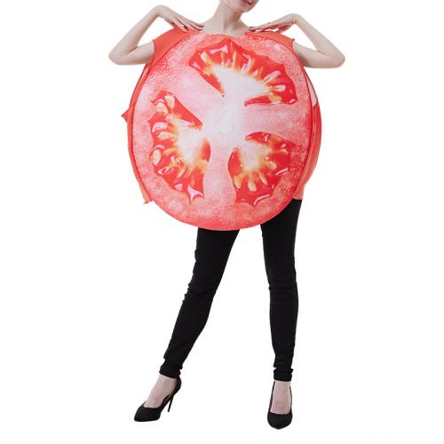 Polyester Women Halloween Cosplay Costume Halloween Design hat & teddy printed red : PC