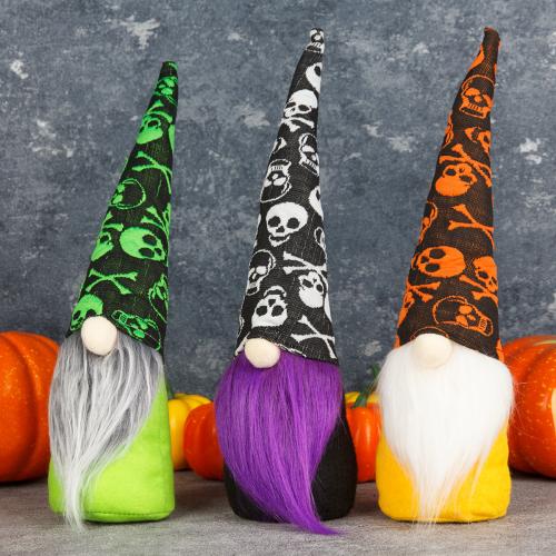 Paño Adornos de Halloween, Algodón de los PP, impreso, patrón del cráneo, más colores para elegir, trozo