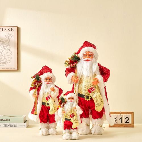 Cloth Creative Christmas Decoration red PC