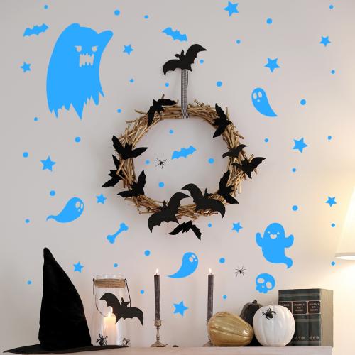 PVC Wall Stickers Halloween Design & luminated Set