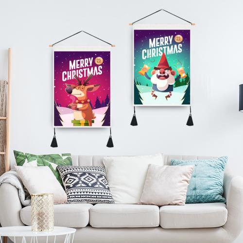 Polyester et coton Peintures murales Imprimé modèle différent pour le choix plus de couleurs pour le choix pièce