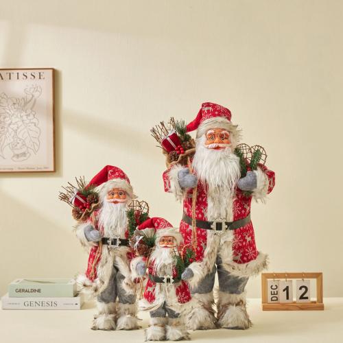 Cloth Creative Christmas Decoration red PC