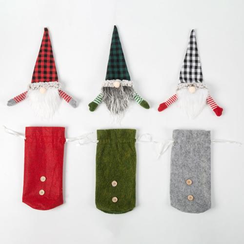 Cloth Creative Wine Bottle Cover two piece Set