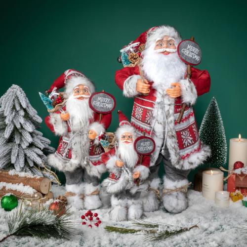 Cloth Creative Christmas Decoration red PC