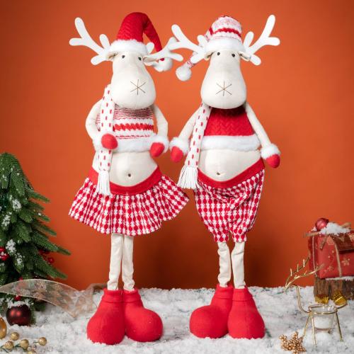 Cloth Creative Christmas Decoration red PC