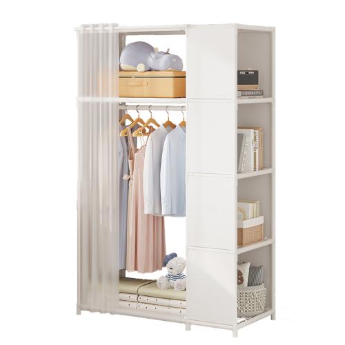 Steel Tube & Adhesive Bonded Fabric Cloth Storge Rack dustproof PC