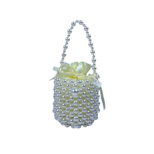 Acrylic & Polyester Easy Matching Handbag white PC