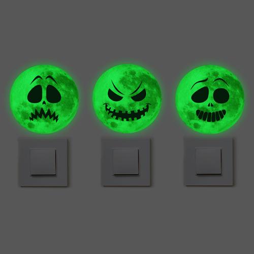 PVC Wall Stickers Halloween Design & luminated Set