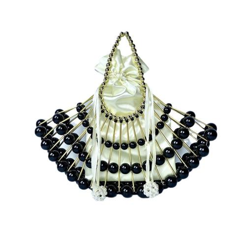 Acrylic & Polyester Easy Matching Handbag black PC