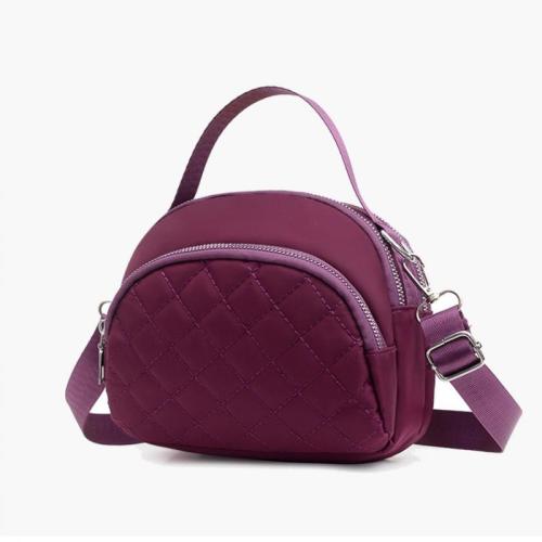 Nylon Handbag attached with hanging strap & waterproof Polyester Argyle PC