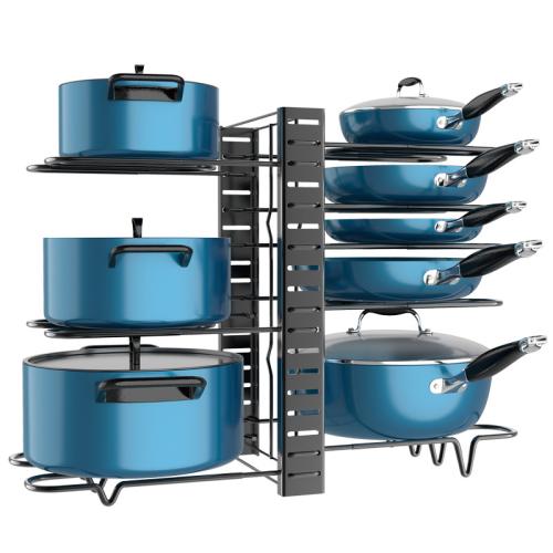 Iron Multilayer Kitchen Shelf for storage black PC