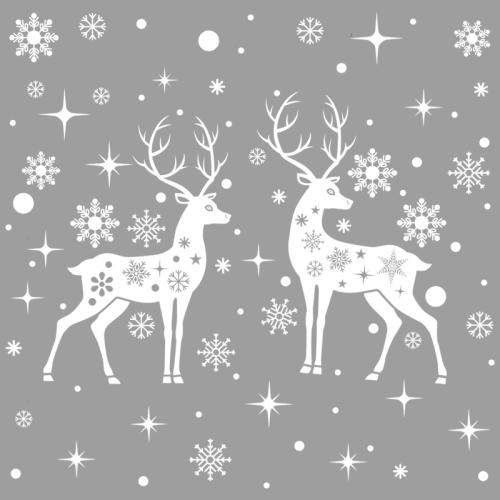 Pvc Autocollants muraux de Noël Deerlet Blanc pièce