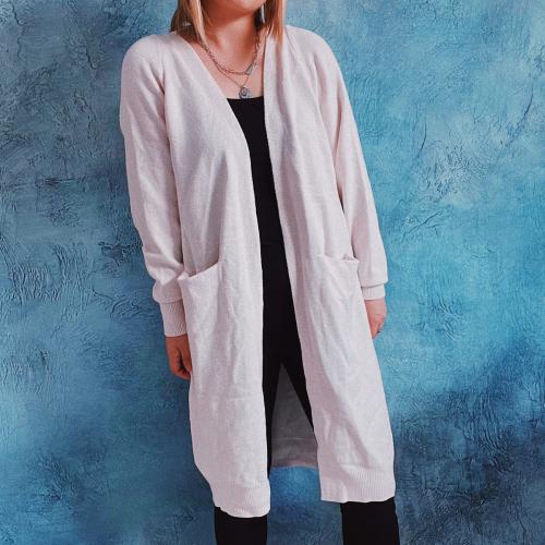 Polyester Slim & long style Sweater Coat thermal knitted Others PC