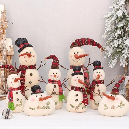 Linen & Plastic Christmas Decoration christmas design embroider PC