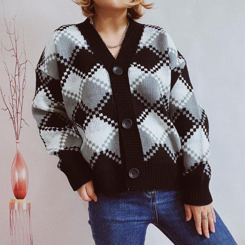 Polyester Slim Sweater Coat thermal knitted Others PC