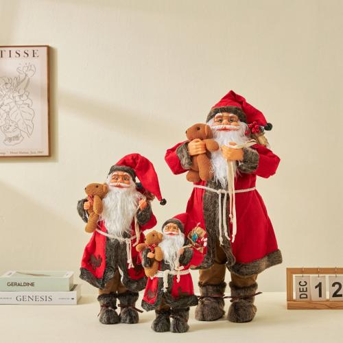 Cloth Creative Christmas Decoration red PC