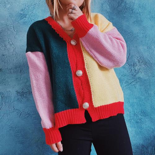 Polyester Slim Sweater Coat thermal knitted Others PC