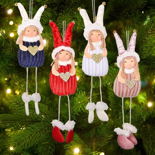 Doek Kerstboom hangende Decoratie PP Katoen meer kleuren naar keuze stuk