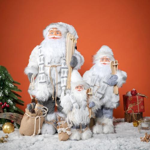 Cloth Creative Christmas Decoration white PC