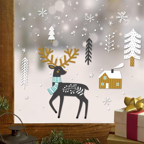 Pvc Autocollants muraux de Noël Ensemble