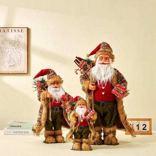 Cloth Creative Christmas Decoration red PC