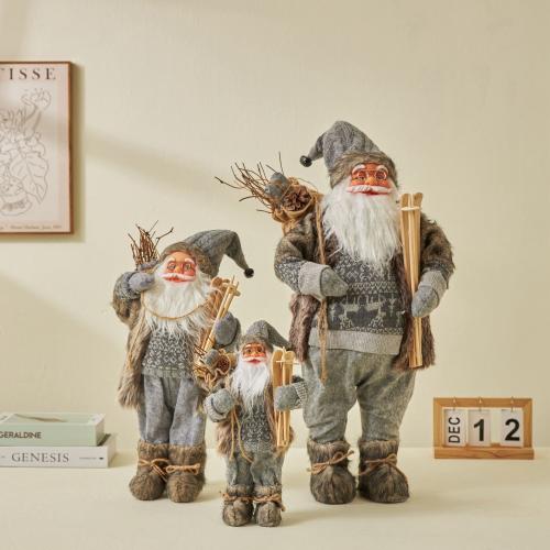 Cloth Creative Christmas Decoration gray PC