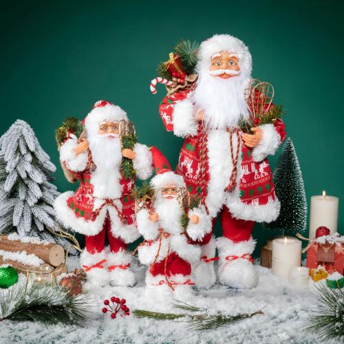 Cloth Creative Christmas Decoration red PC