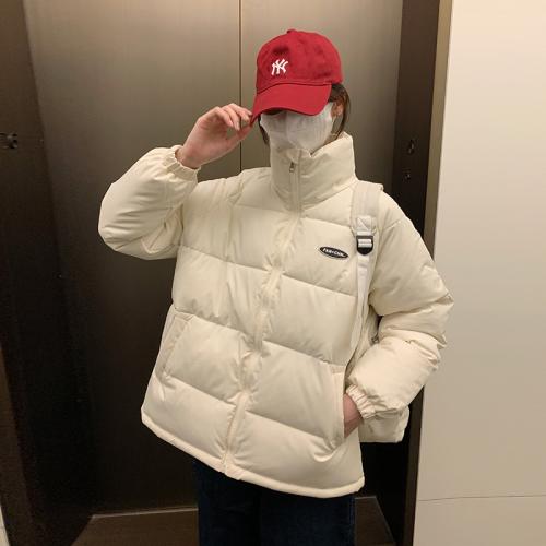 Polyester Women Parkas thicken & loose & thermal Solid PC